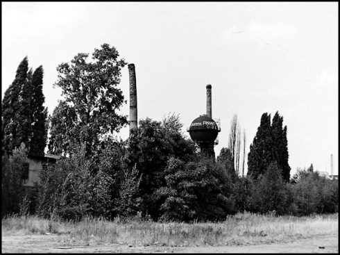 Gleisdreieck 1980, Wasserturm des BW - Bild Bernd Mühlstraßer